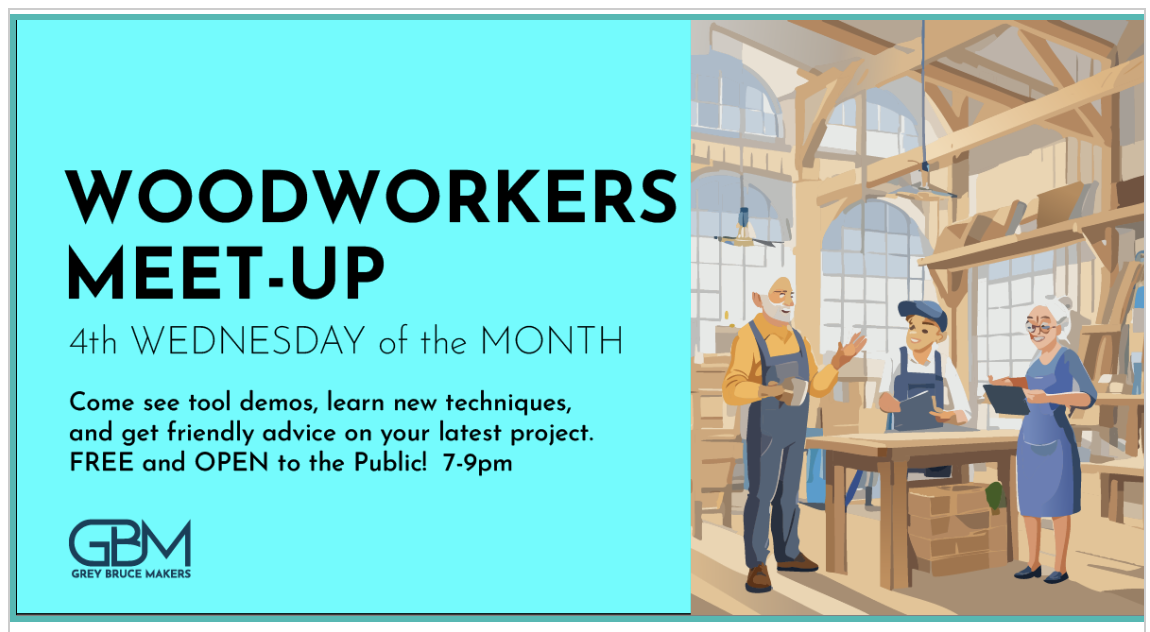 Event image WOODWORKING MEET-UP 4th Wednesday